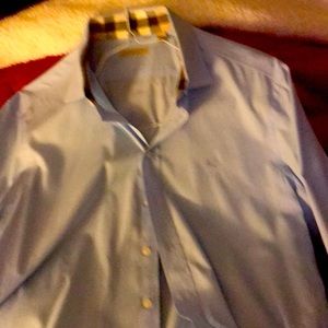 Burberry men’s light blue shirt. Size: XL